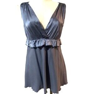 Sundance Women's Stretch Silk Sleeveless Top size 10 Fairy Boho V-Neck